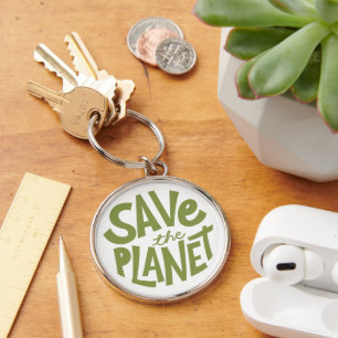 Save the Planet Eco Design Sleutelhanger
