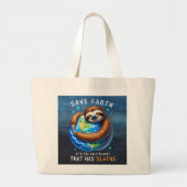Save The Planet Grote Tote Bag (Voorkant)