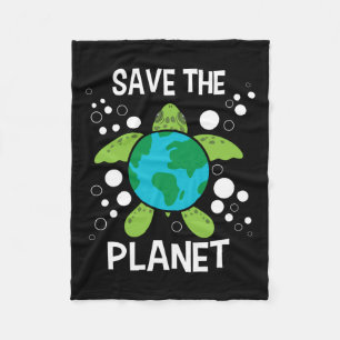 Save the Planet - Milieubescherming Aarde D Fleece Deken