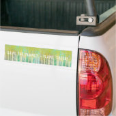 Save the Planet Plant Trees Bumper Sticker (Sur camion)