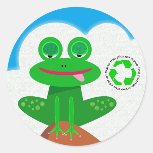 Save the Planet : Recycle Stickers (Devant)