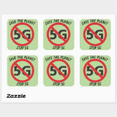 Save the Planet, Stop 5G sticker (Feuille)