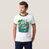 save the planet t-shirt (Voorkant volledig)