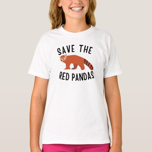 Save the Red Pandas T-shirt (Voorkant)