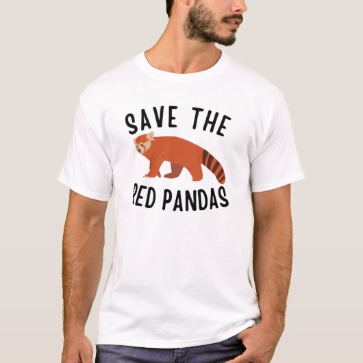 Save the Red Pandas T-shirt (Voorkant)