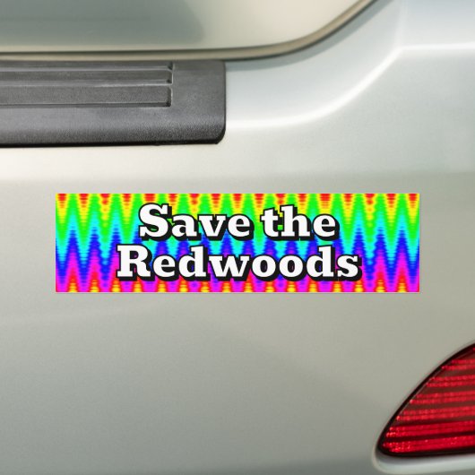 Save the Redwoods Bumpersticker (Op auto)