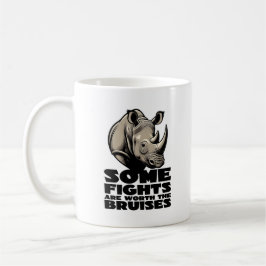 Save The Rhino Resilience Fight Design. Koffiemok