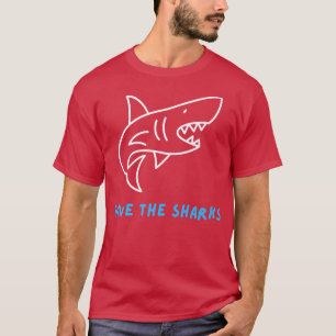 Save The Sharks Ocean Animal Conservation Protect T-shirt