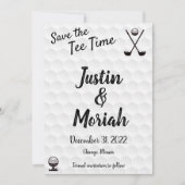 "Save the Tee Time" Enregistrer la carte de date - (Devant)