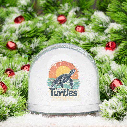 Save The Turtles Animal Rights Sea Turtle Retro St (Noël)