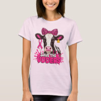 Save The Udders - Grappige borstkanker Koe