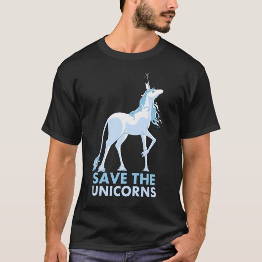 Save the Unicorns friends gift T-shirt (Voorkant)