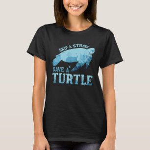 Save Turtles Clean Zee Save Natuur Oceans Day Hear T-shirt
