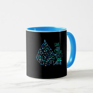 Save Water Droplet Funky Coffee Tea Mok Cup