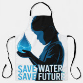  Save Water Save Future Apron Schort (Voorkant)