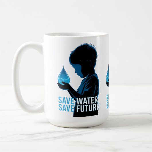 Save Water Save Future Koffiemok (Links)