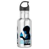 Save Water Save Future Waterfles (Voorkant)
