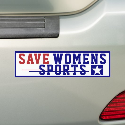 Save Womens Sports Bumper Sticker (Op auto)