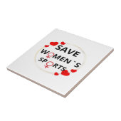 Save Womens Sports Classic Tegeltje (Zijkant)