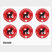 SAVE YOUR PET IN CASE OF EMERGENCY!   Sticker (Vel)