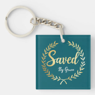 Saved by Grace Sleutelhanger - Cadeau voor trouwe