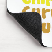 Saveloy, Chips & Curry Sauce. Muismat (Hoek)