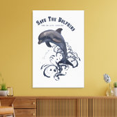 SaveTheDolphins - Toile enveloppée (Insitu(Salon))