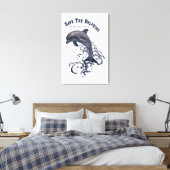 SaveTheDolphins - Toile enveloppée (Insitu(Chambre))