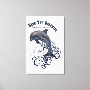 SaveTheDolphins - Toile enveloppée