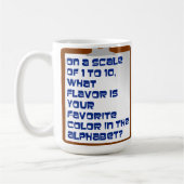 Saveur de la tasse de l'alphabet (Gauche)
