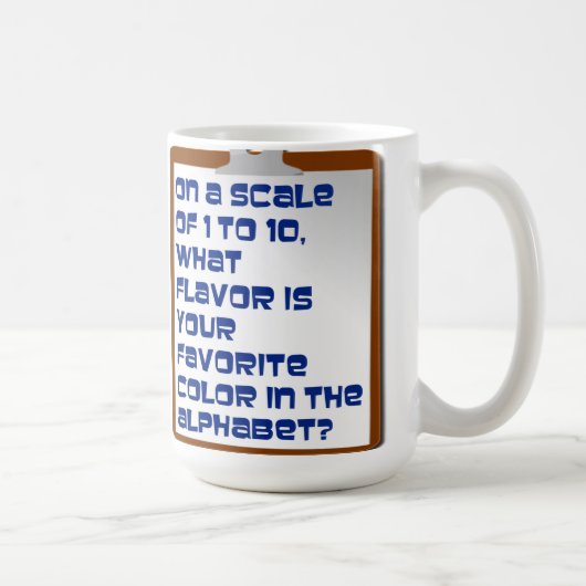 Saveur de l'Alphabet Mug (Droite)