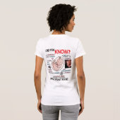 "Saviez-vous ?" T-shirt Informations Pro-Life (Dos entier)