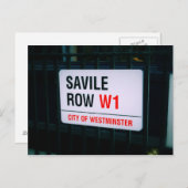 Savile Row - Londen - Briefkaart (Voorkant / Achterkant)