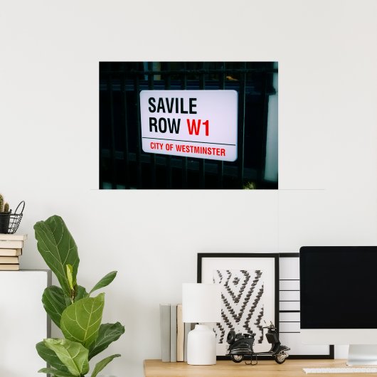 Savile Row - Londres - Poster (Bureau à domicile)