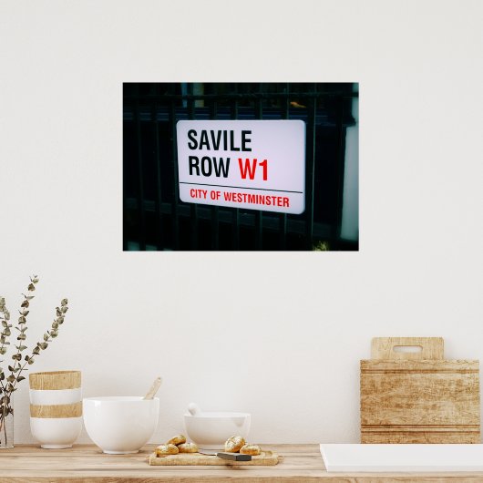 Savile Row - Londres - Poster (Cuisine)