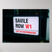 Savile Row - Londres - Poster (Devant)