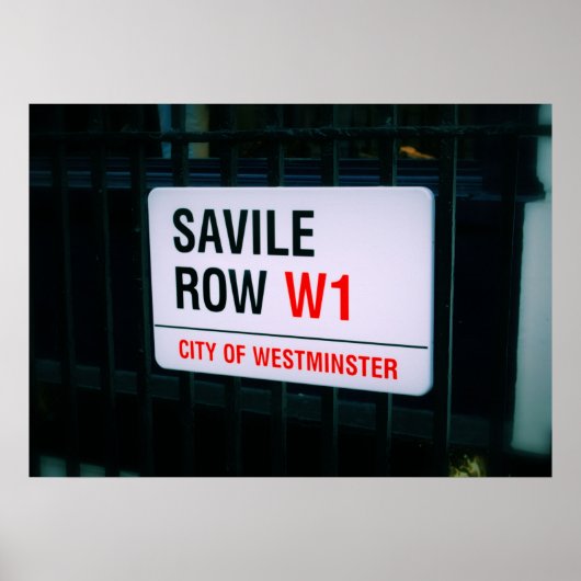 Savile Row - Londres - Poster (Devant)
