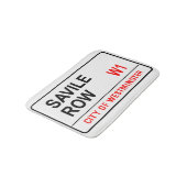 Savile Row Road Sign Badmat (Gekanteld)