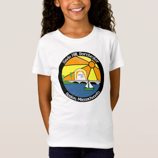 Savin Hill Beach Souvenir T-shirt (Dorchester) (Voorkant)