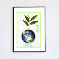 Saving the Earth - Poster de la frontière verte