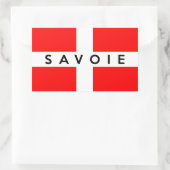 savoie provincie vlag frankrijk naam franse tekst rechthoekige sticker (Tas)