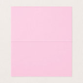 Savoir cancer du sein script rose Place Card (Inside Unfolded)