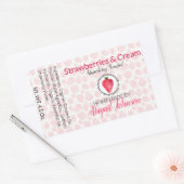 Savon artisanal à la fraise | Étiquette cadeau (Enveloppe)