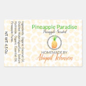 Savon artisanal à l'ananas | Étiquette cadeau (Devant)