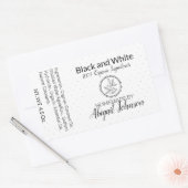 Savon artisanal noir et blanc | Étiquette cadeau (Enveloppe)