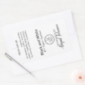 Savon artisanal noir et blanc | Étiquette cadeau (Enveloppe)