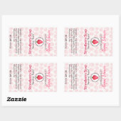 Savon aux fraises | Étiquette artisanal artisanal (Feuille)