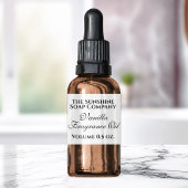 Savon blanc vintage et étiquette cosmétique