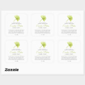 Savon de beauté étiquette palme tropicale logo ou (Feuille)