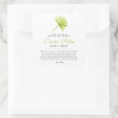 Savon de beauté étiquette palme tropicale logo ou (Sac)